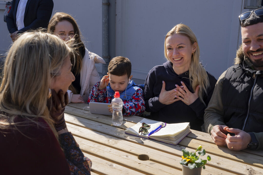 Photo : refugee center in Harskamp, Netherlands, Source: AP
